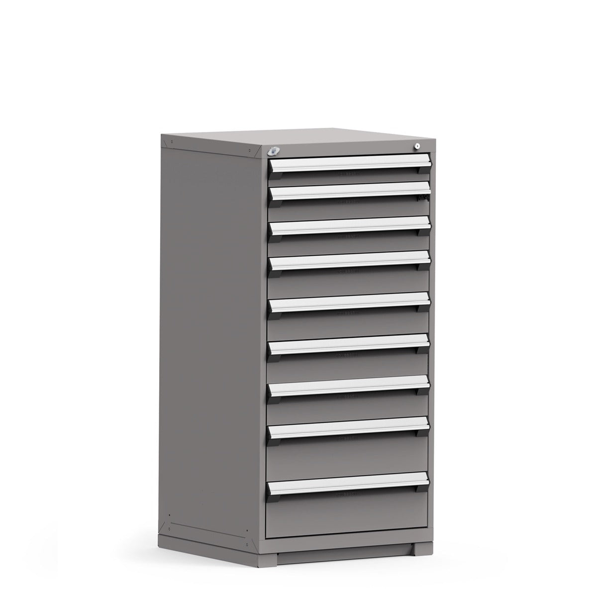 Rousseau Heavy-Duty stationary cabinet (with compartments), 9 Drawers (30"W X 27"D X 60"H) (Stock)