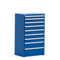 Rousseau Heavy-Duty stationary cabinet (Stock) (with compartments), 9 Drawers (30"W X 27"D X 60"H) (Stock)