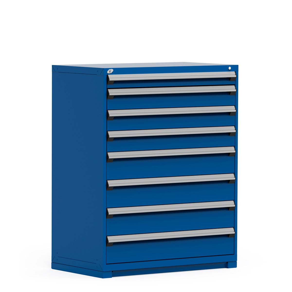 Rousseau Heavy-Duty stationary cabinet (Stock) (with compartments), 8 Drawers (48"W X 24"D X 60"H) (Stock)
